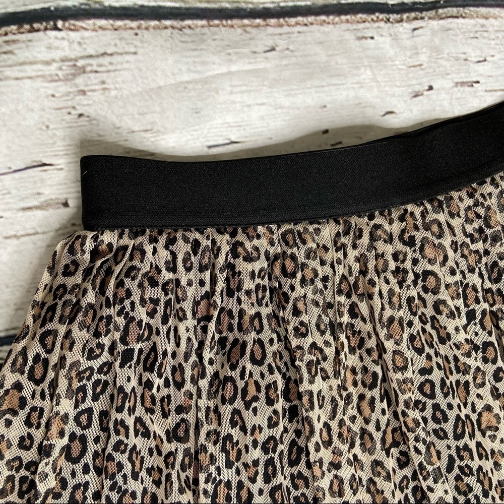 A New Day Animal Print Tulle Midi Skirt Size XS - Picture 3 of 8